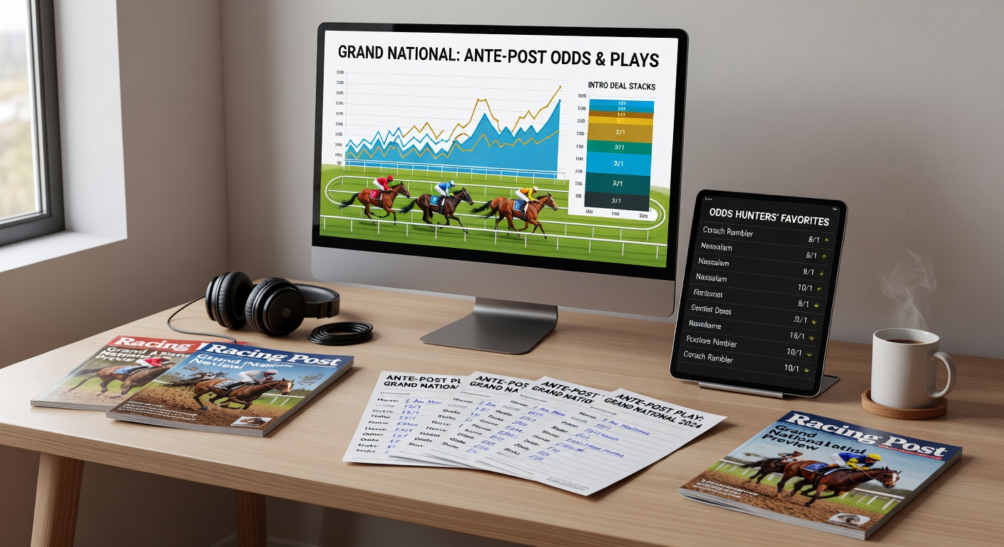 Close-up of a determined jockey urging his mount over the iconic Chair fence at Aintree, capturing the intensity of Grand National jumping