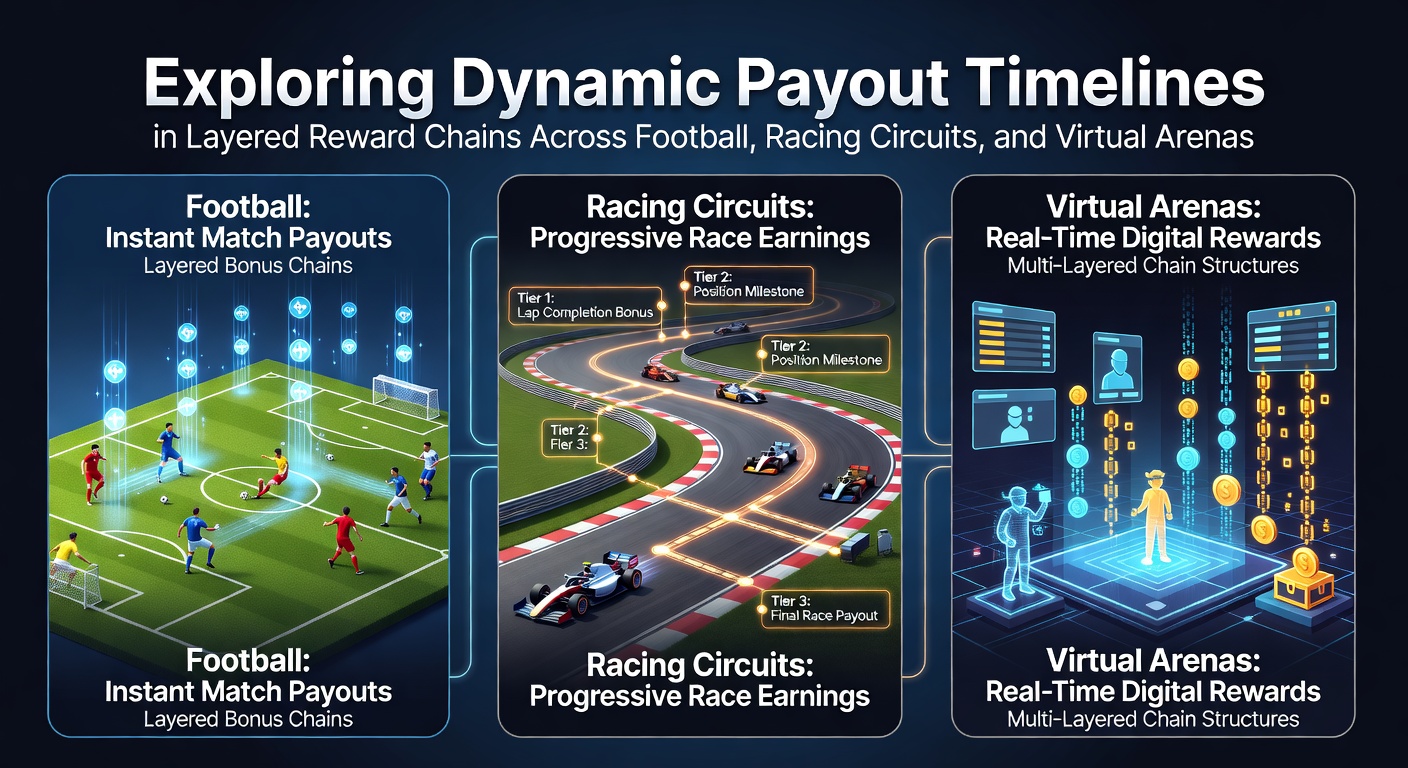 Overview of payout timelines across layered betting rewards in football, racing, and esports