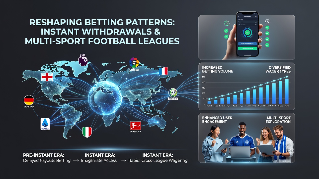 Analytics dashboard illustrating increased multi-sport betting frequency following instant withdrawal adoption in August 2026