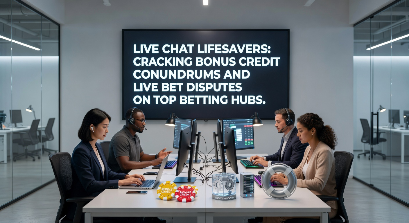 Close-up of a live chat interface on a betting app showing an agent resolving a live bet dispute during an intense sports match