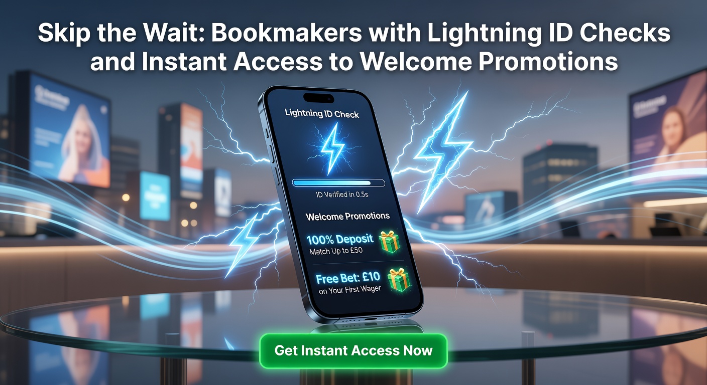 Mobile betting app displaying a welcome promotion popup immediately after ID verification, highlighting instant bonus credits